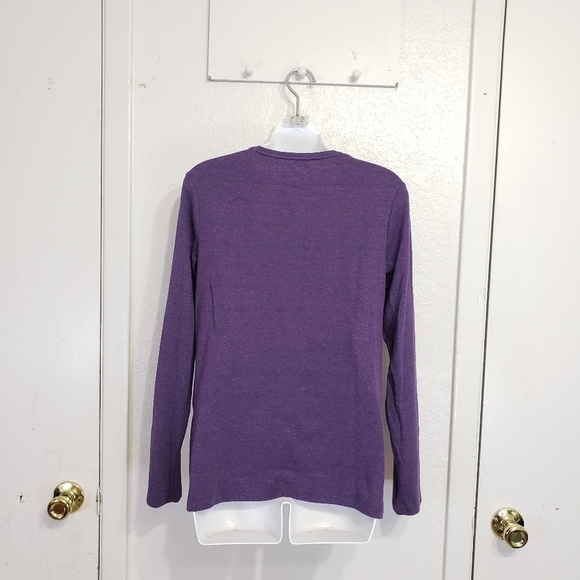 "croft & Borrow" The Classic Tee Long Sleeves Purple Size Medium - Picture 2 of 4